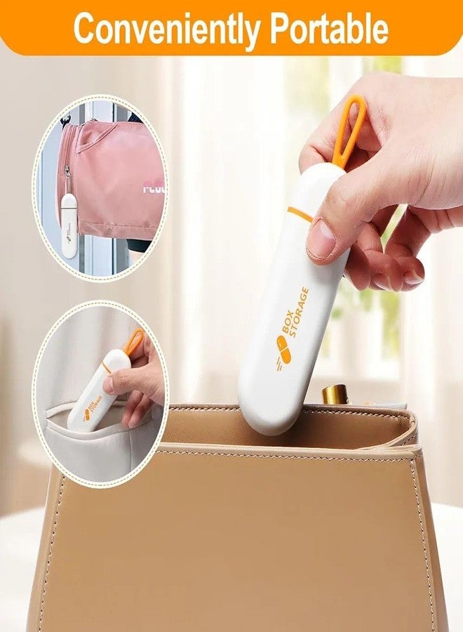 SRUSTEPY Portable Pill Organizer Box with 3 Compartments, Travel Medicine Container with Loop. - Image 5